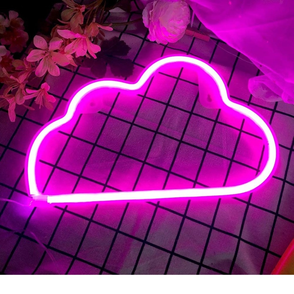 pink LED sign
